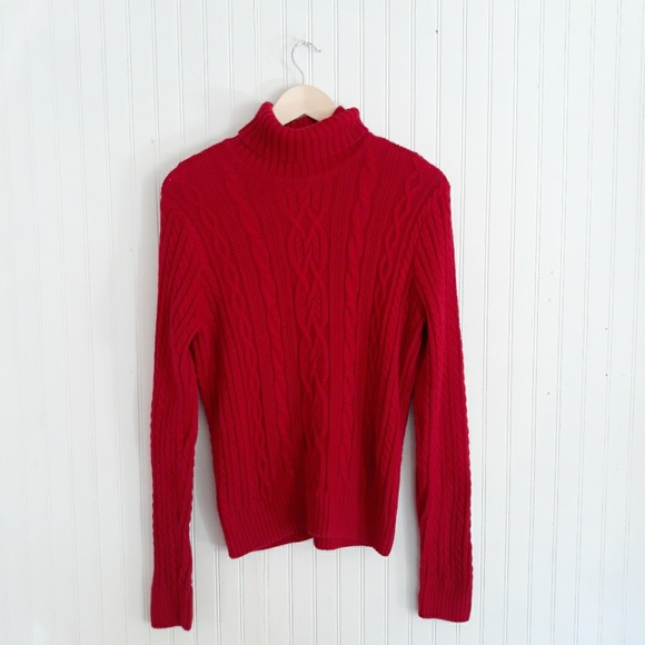Willi Smith Sweaters - ⭐3 for $30 WILLI SMI Red Cable Turtleneck Sweater